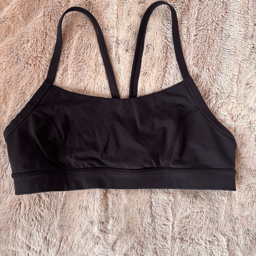 Lululemon Black Wireless Size 10 Sports Bra